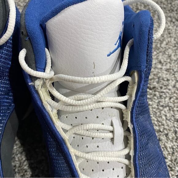 Men’s Jordan 13 XIII Sneakers Shoes 2004 Blue White Size 12 - Style 310004-441 - Picture 8 of 13